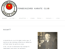Tablet Screenshot of karate-fonbeauzard.org